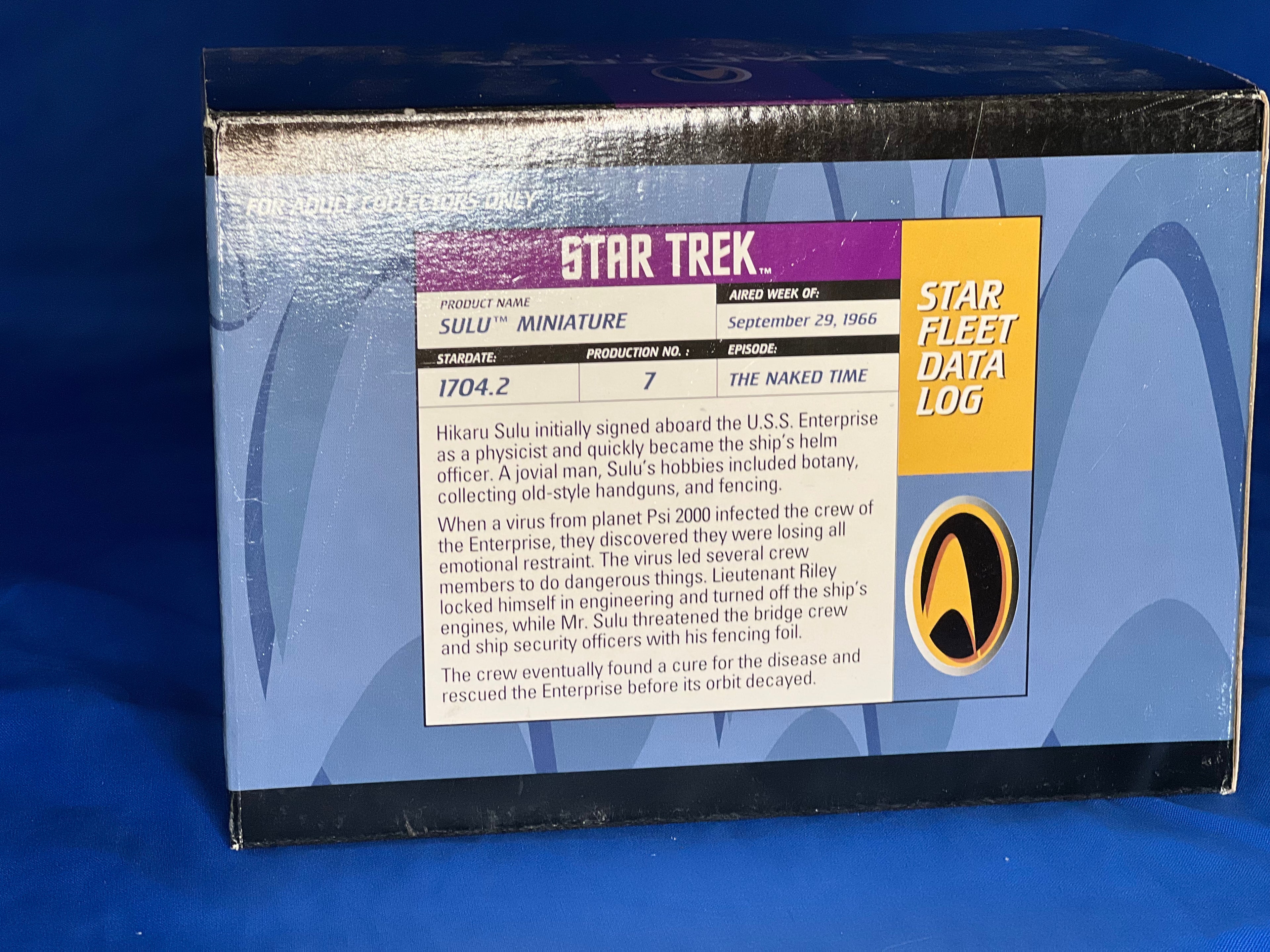Applause Star Trek Collectibles “Sulu” Miniature (edition no. 1919 / 2000)