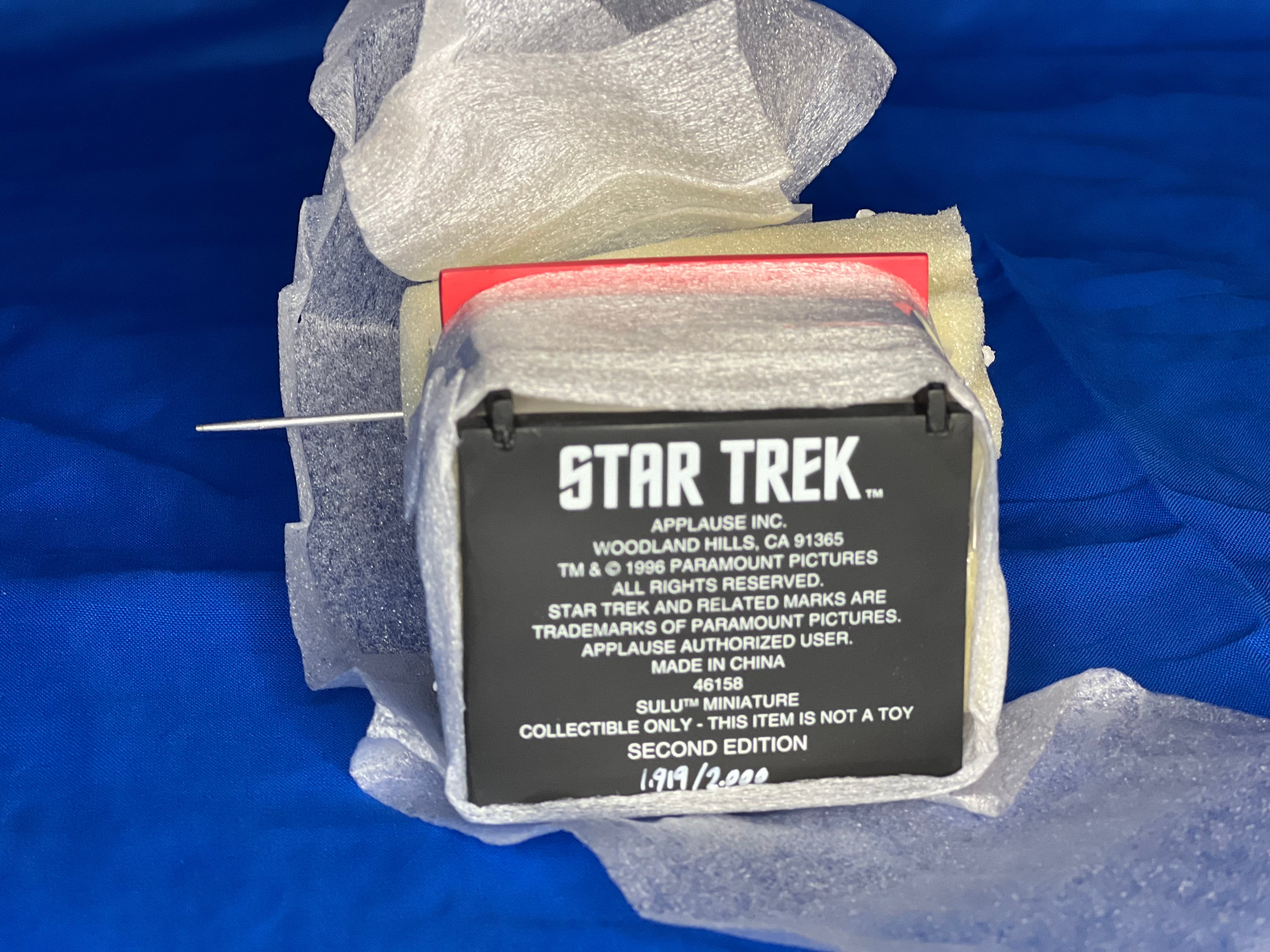 Applause Star Trek Collectibles “Sulu” Miniature (edition no. 1919 / 2000)