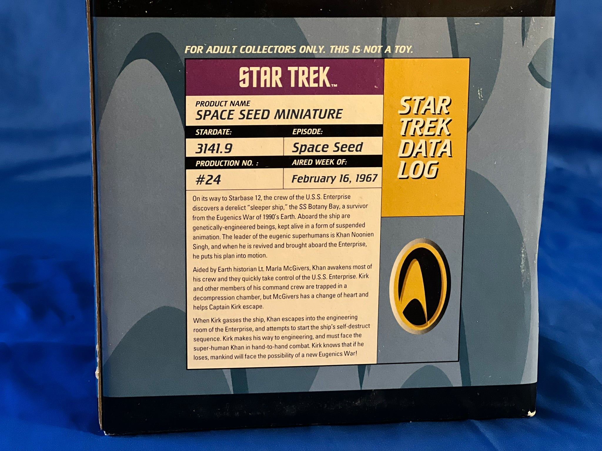 Applause Star Trek “Space Seed” Diorama Miniature