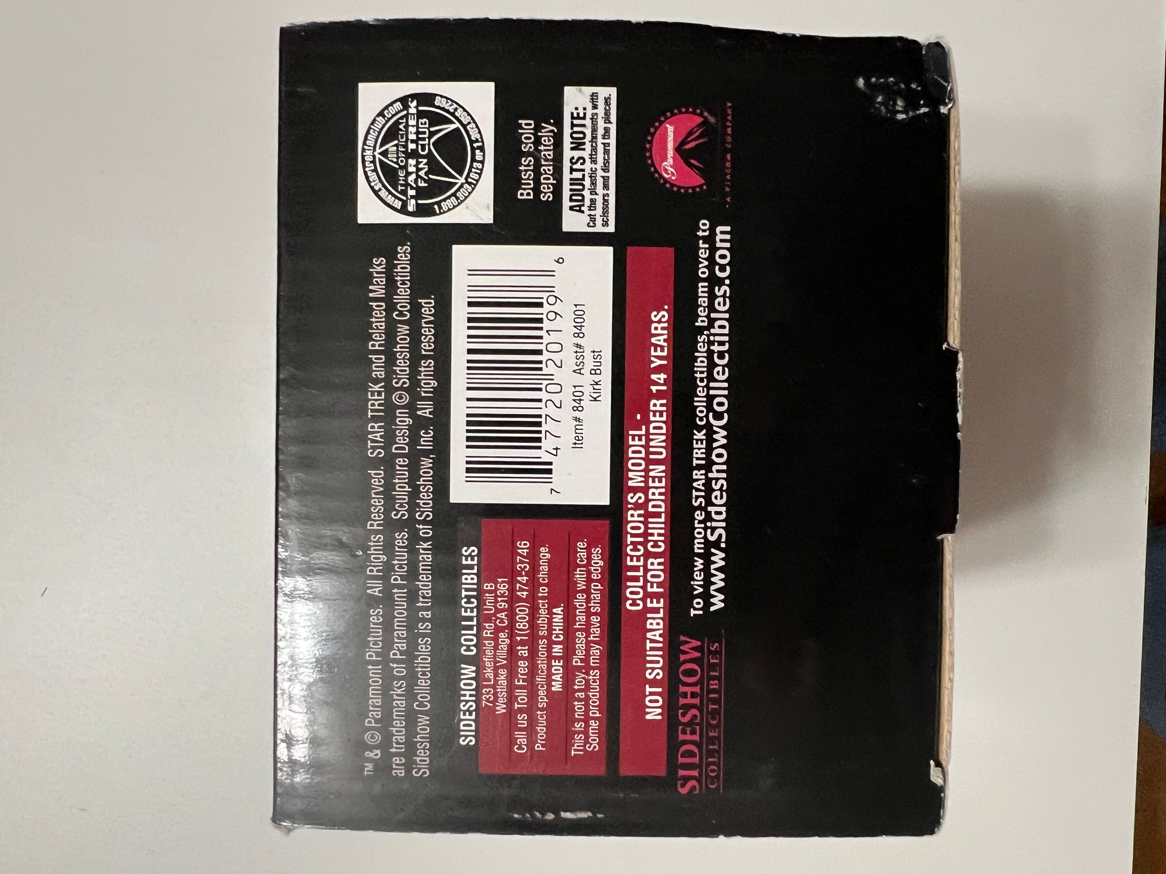 Sideshow Collectibles Captain Kirk Bust: